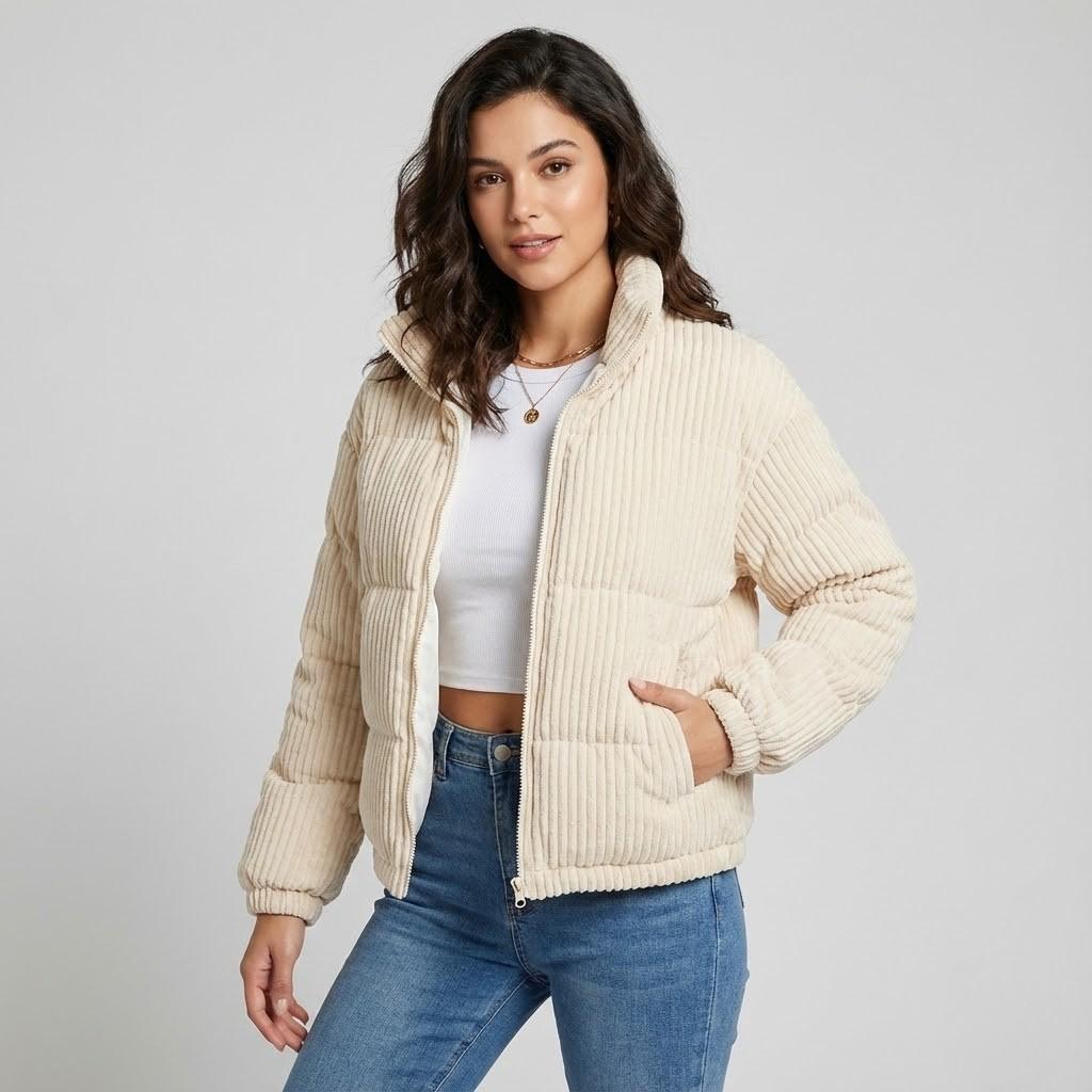 Structured Cut Light Quilted Jacket