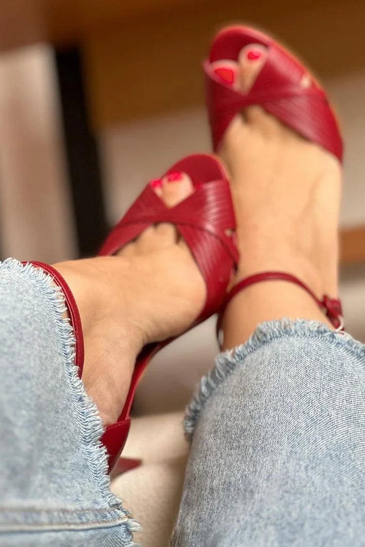 Yvonne - Scarlet Stiletto Heels