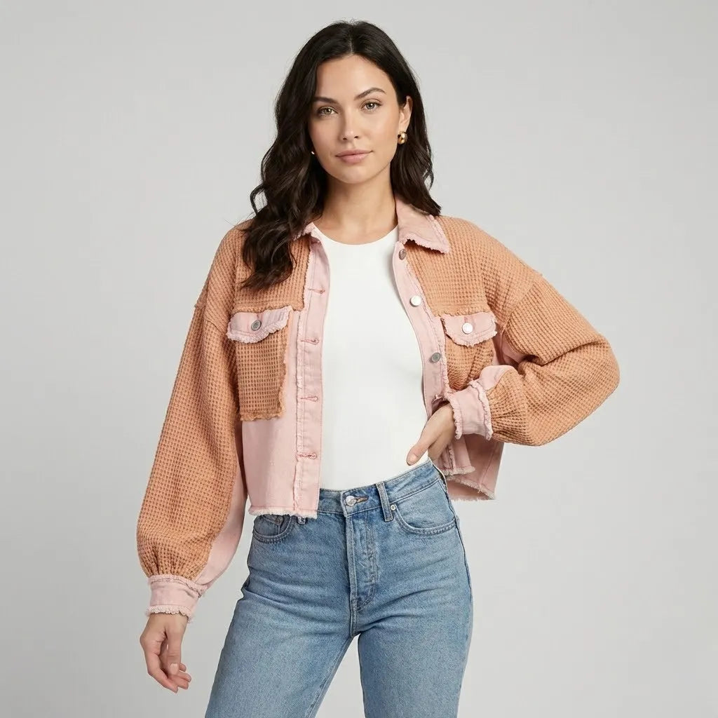 Urban-Style Short Cotton Jacket