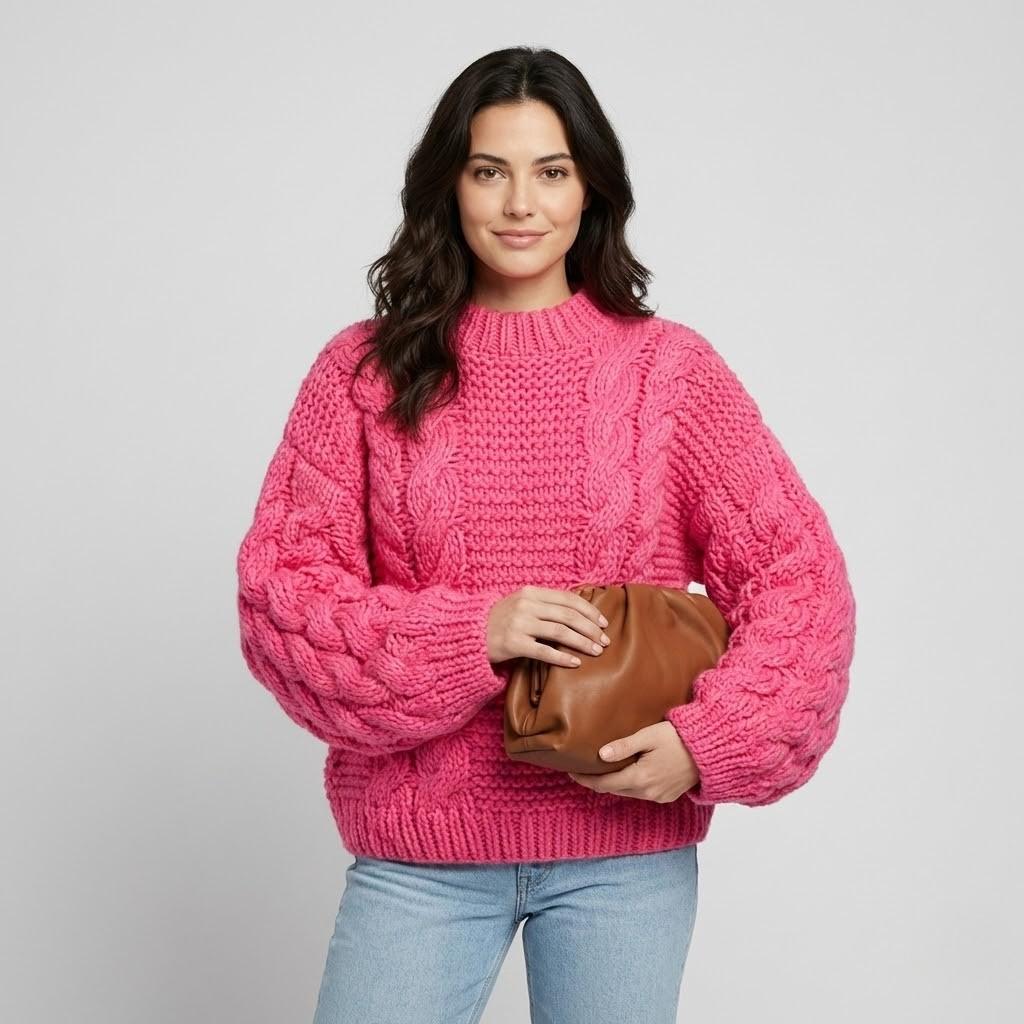 Oversized Cable Knit Sweater