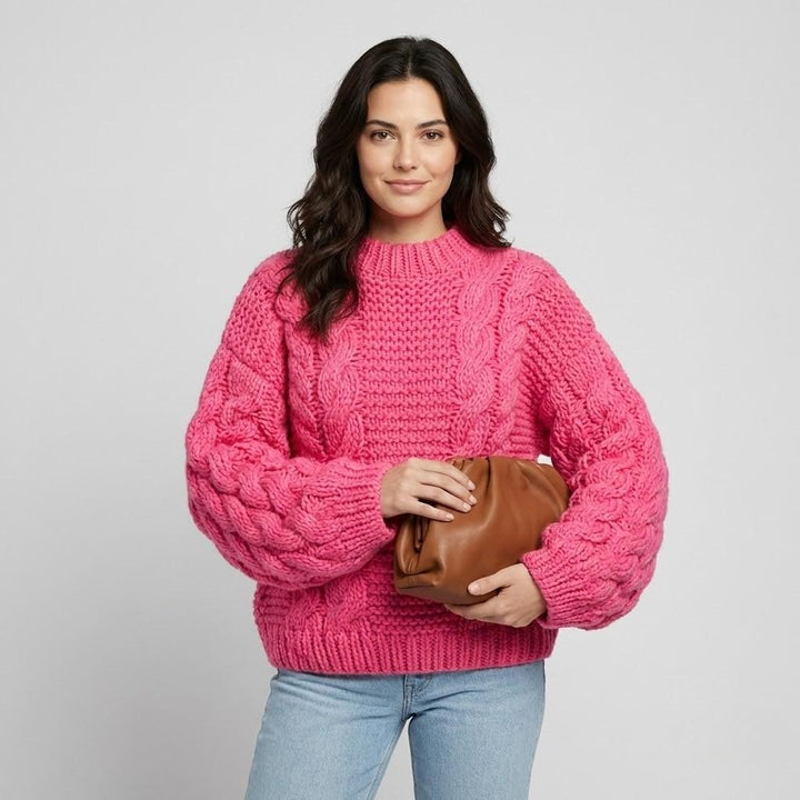 Oversized Cable Knit Sweater