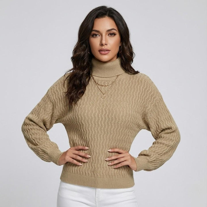 Wool Blend Straight Cut Knitted Sweater