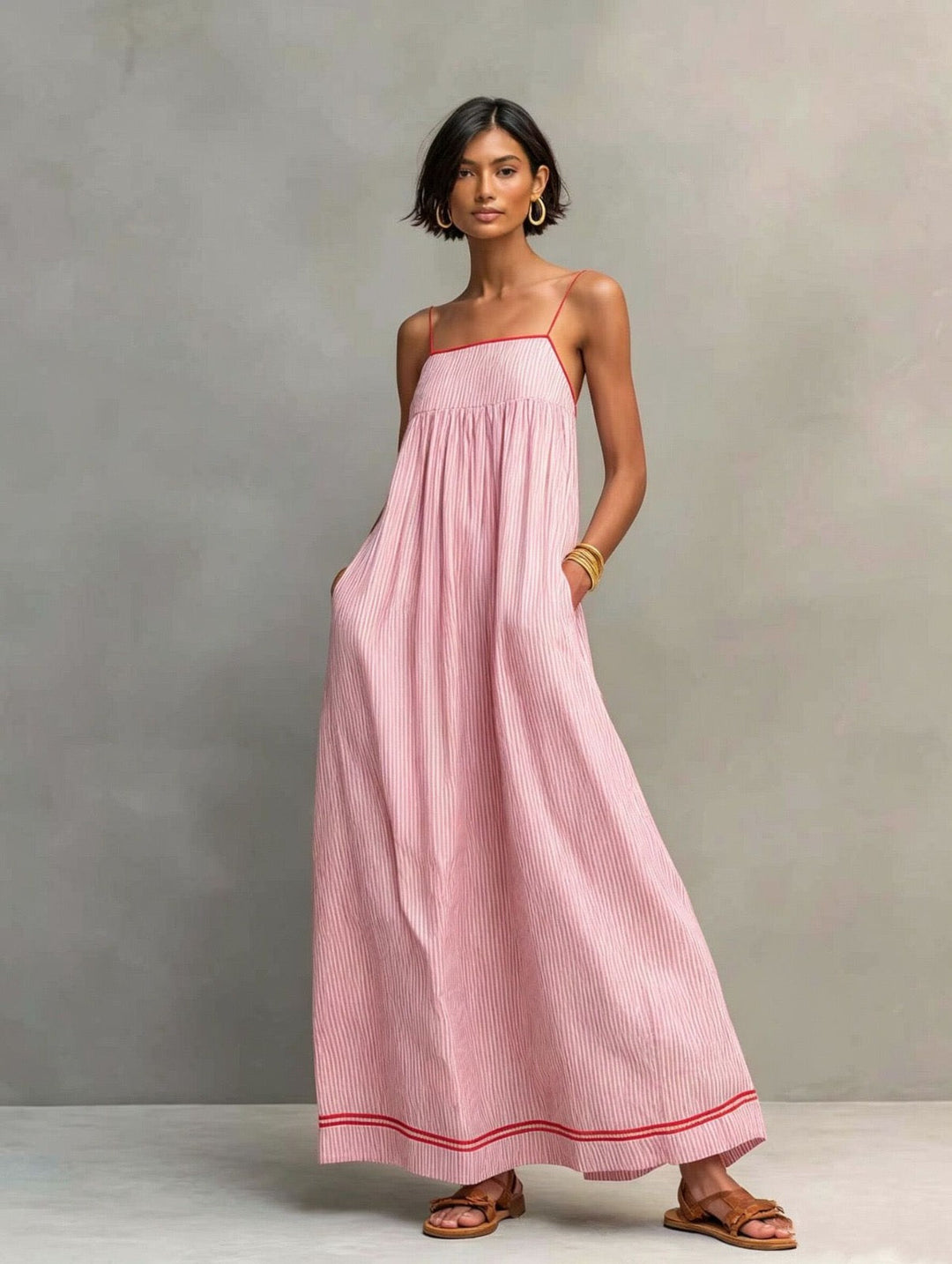 Marisa | Adjustable Strap Long Dress