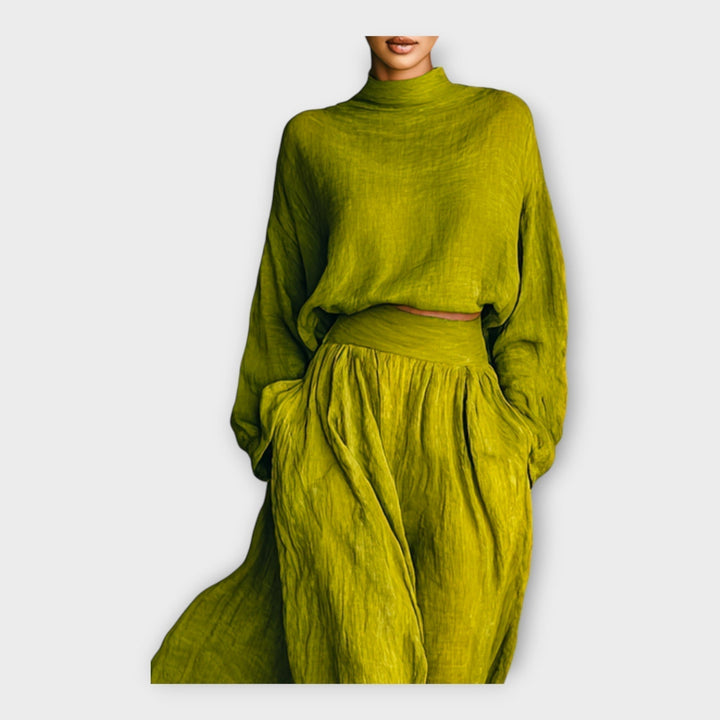 Elegant Airy Knitted Ensemble