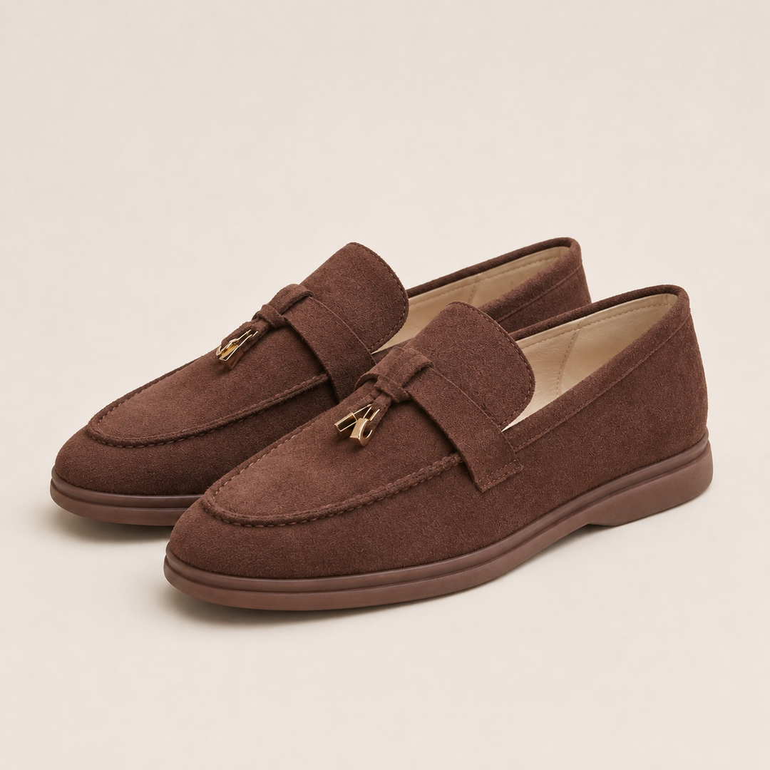 Chic Loafers with Metallic Accents