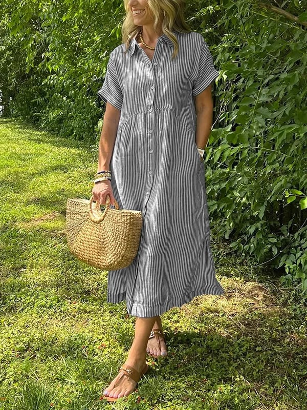 Taís - Chic Button-Up Dress