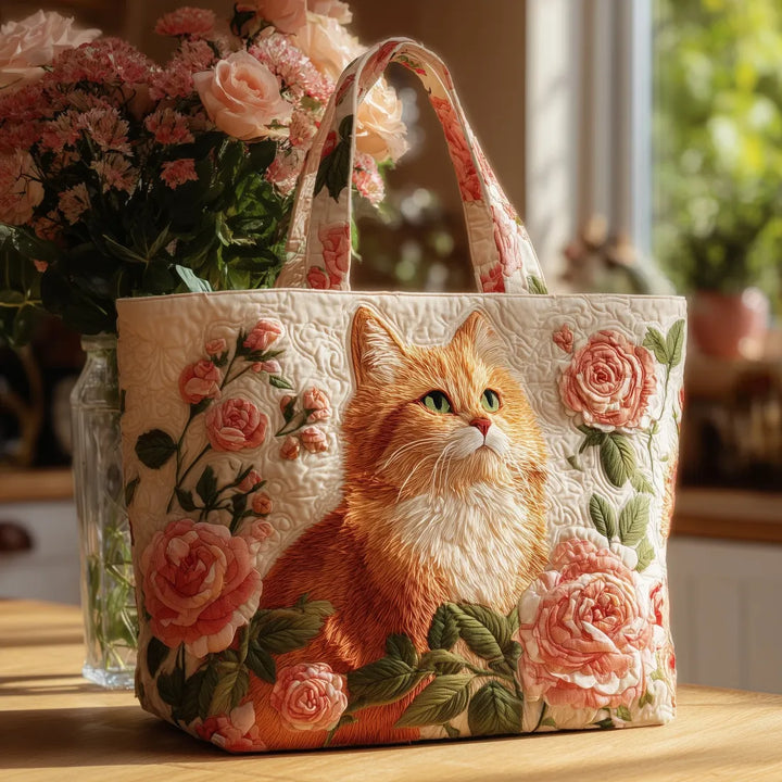 Handmade Bag | Orange Kitten with Wheels