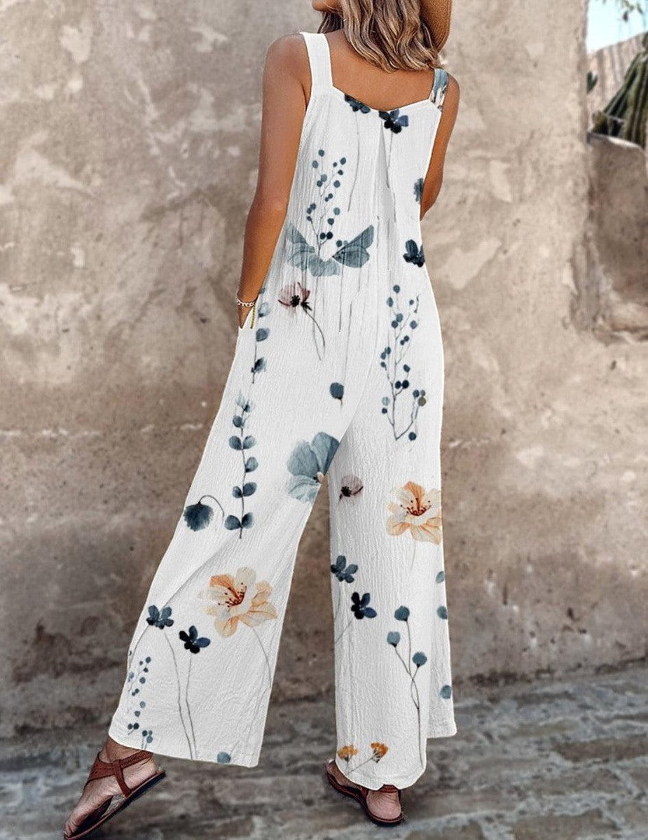 Women's Floral Print Jumpsuit