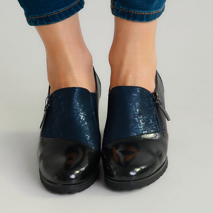 Sleek Heeled Moccasins