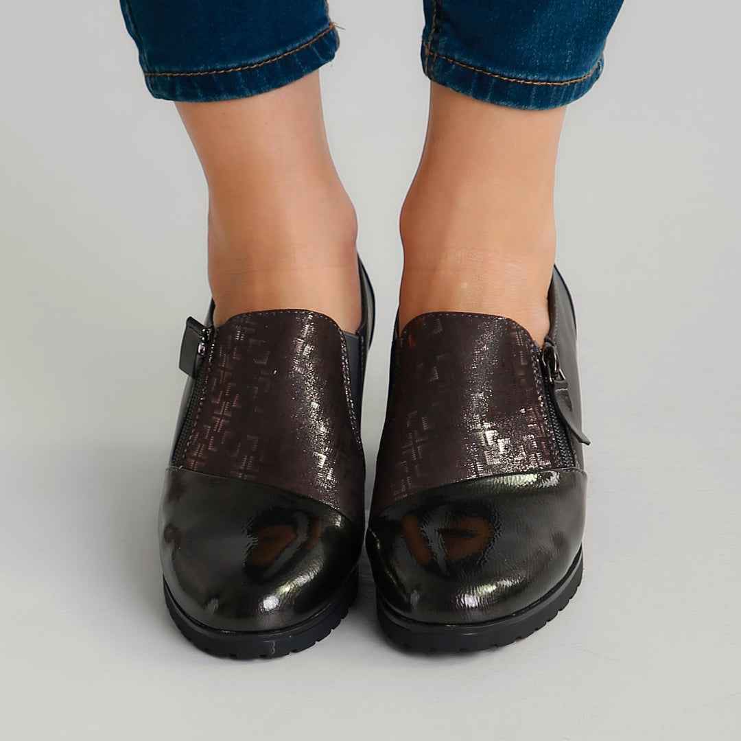Sleek Heeled Moccasins