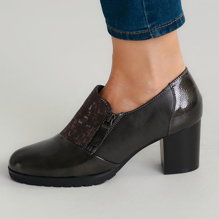 Sleek Heeled Moccasins