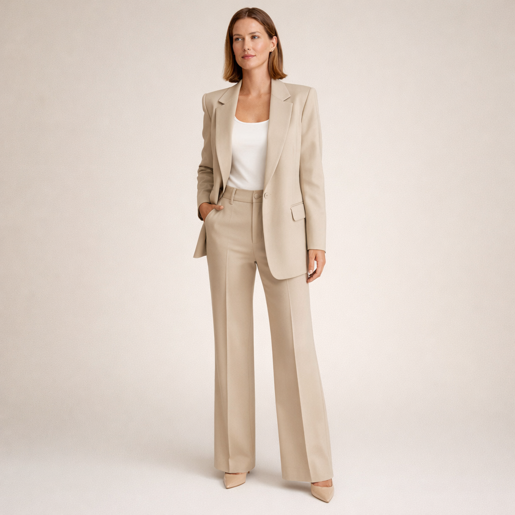Vanessa™ | Chic Suit Ensemble with Flared Trousers
