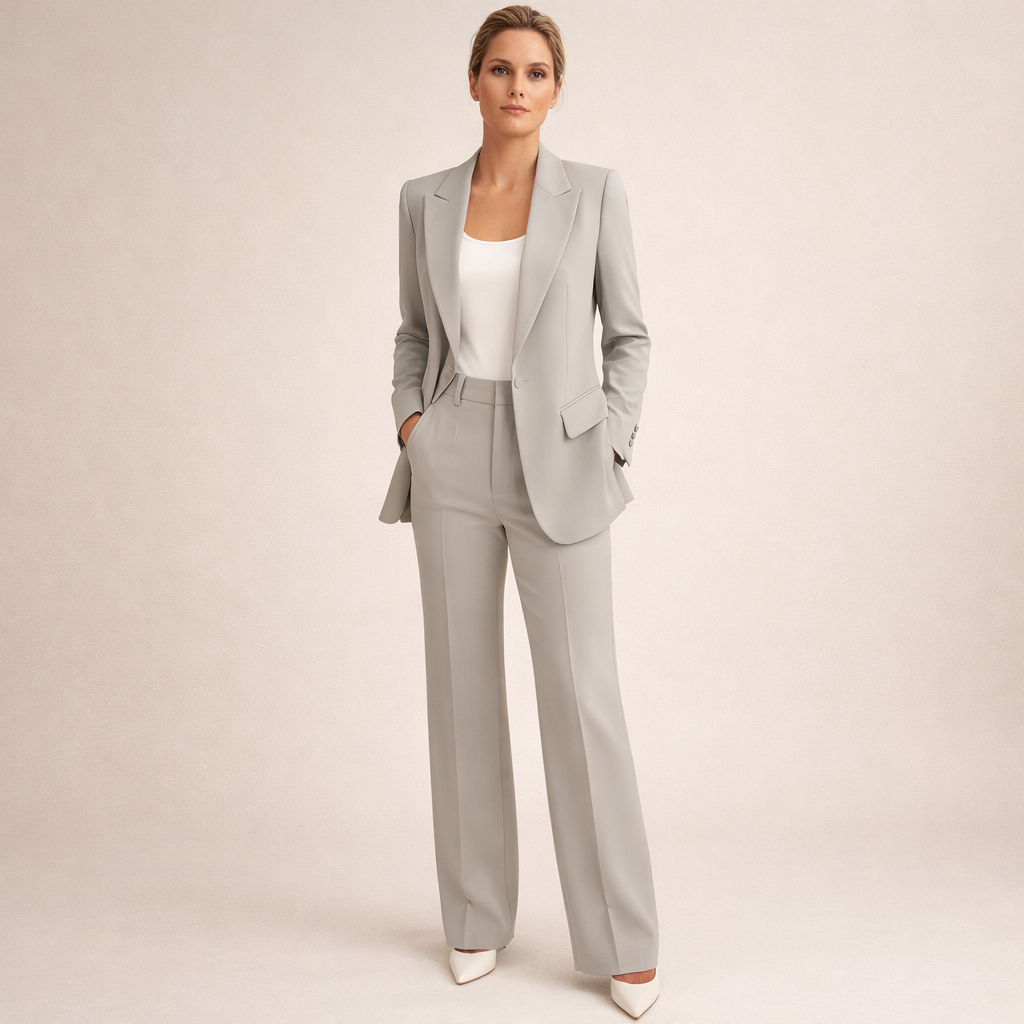 Vanessa™ | Chic Suit Ensemble with Flared Trousers