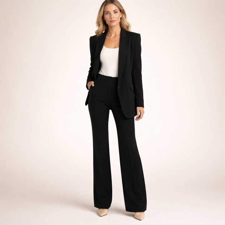 Vanessa™ | Chic Suit Ensemble with Flared Trousers