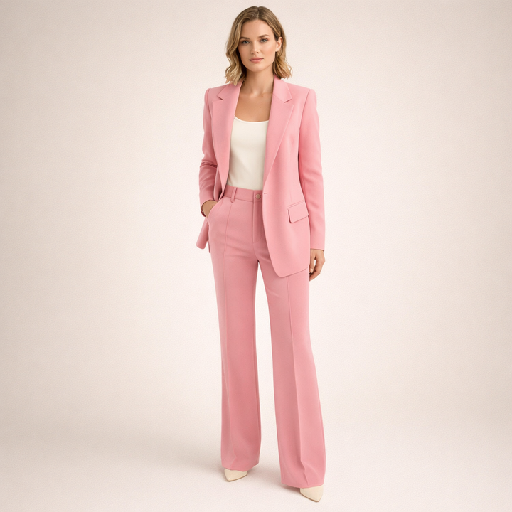 Vanessa™ | Chic Suit Ensemble with Flared Trousers