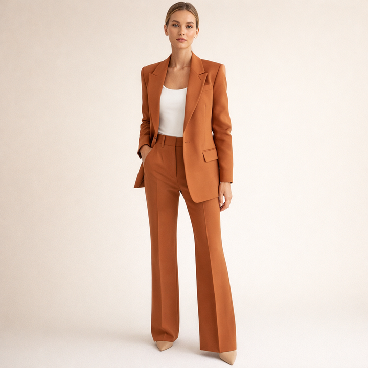 Vanessa™ | Chic Suit Ensemble with Flared Trousers