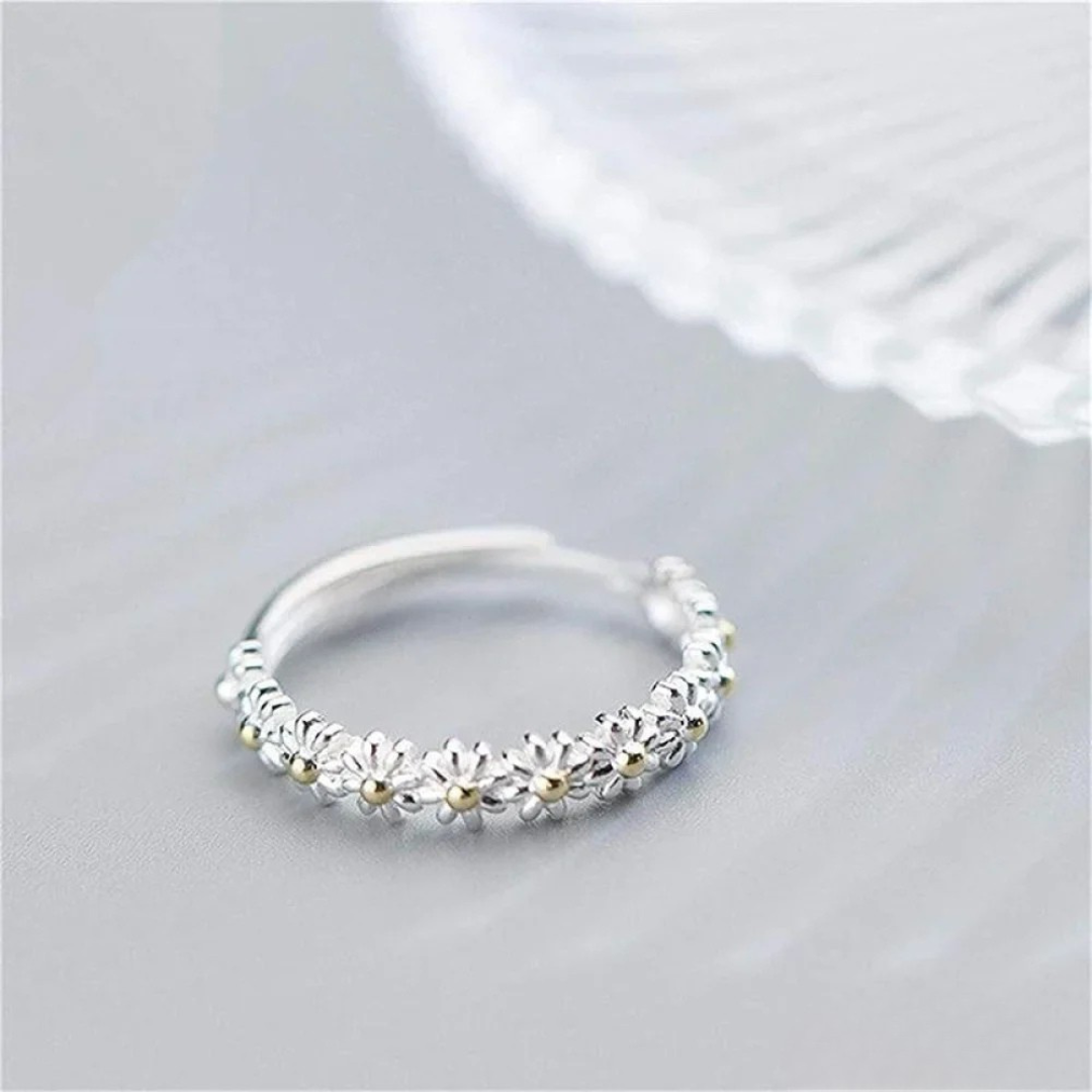 Florentina - Silver Flower Ring