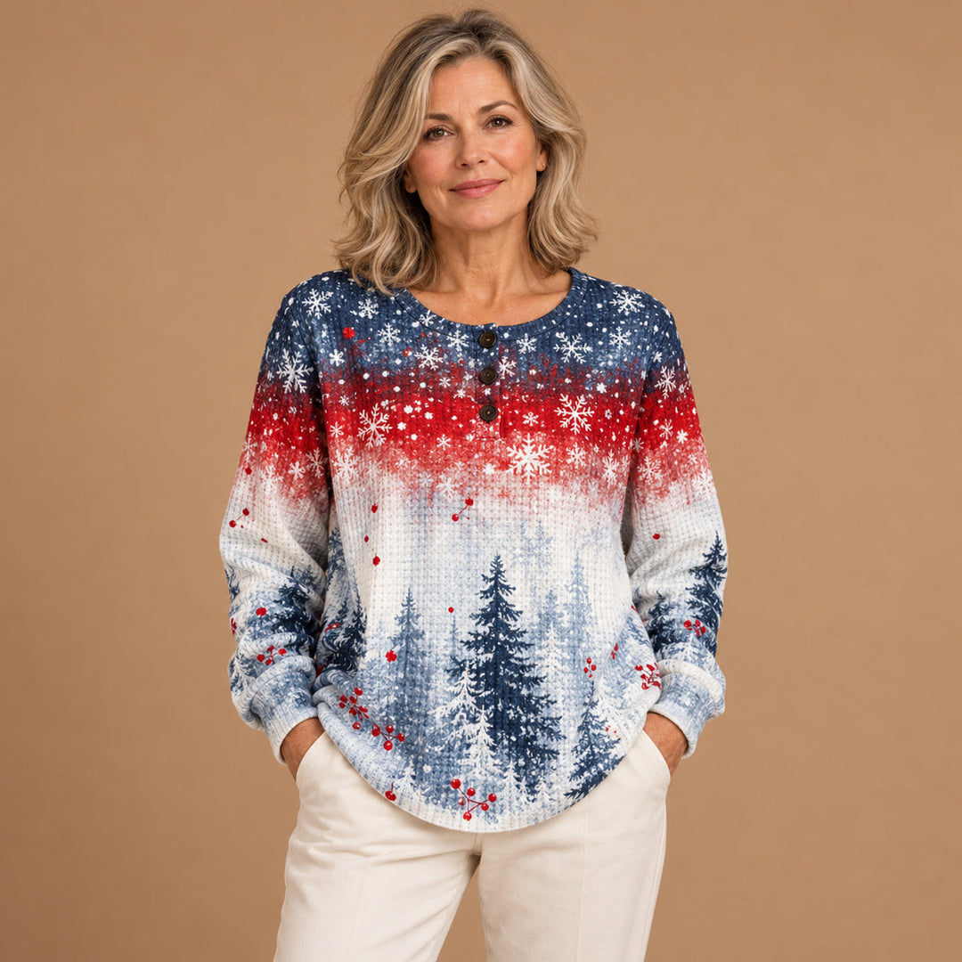 Aoibhinn - Festive Christmas Jumper Featuring a Christmas Tree Design