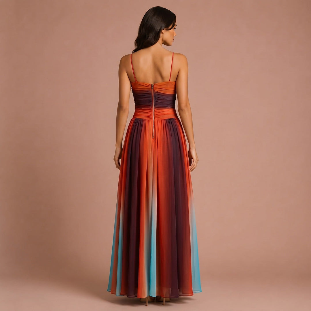 Maxi Sleeveless Dress with Front Knot