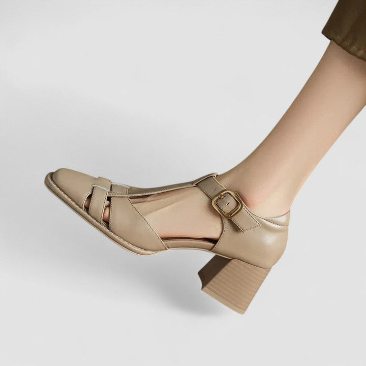 Eulalie | T-Strap Heeled Orthopaedic Shoes