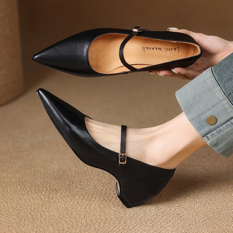 Felia Authentic Leather Heels