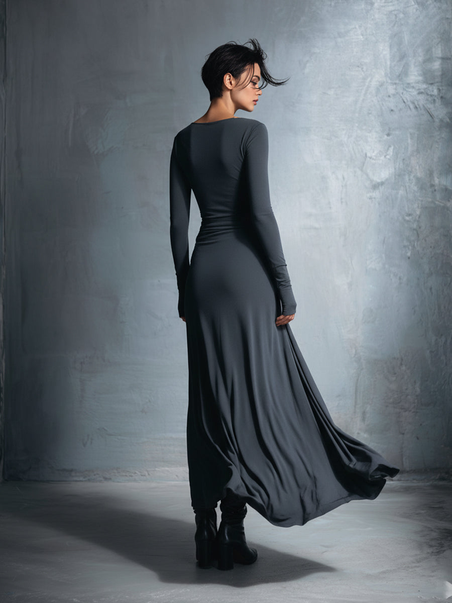 Octavia | Side Tie Wrap Maxi Dress