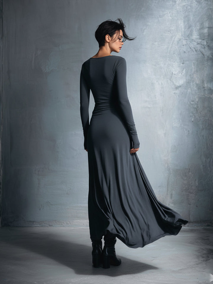 Octavia | Side Tie Wrap Maxi Dress