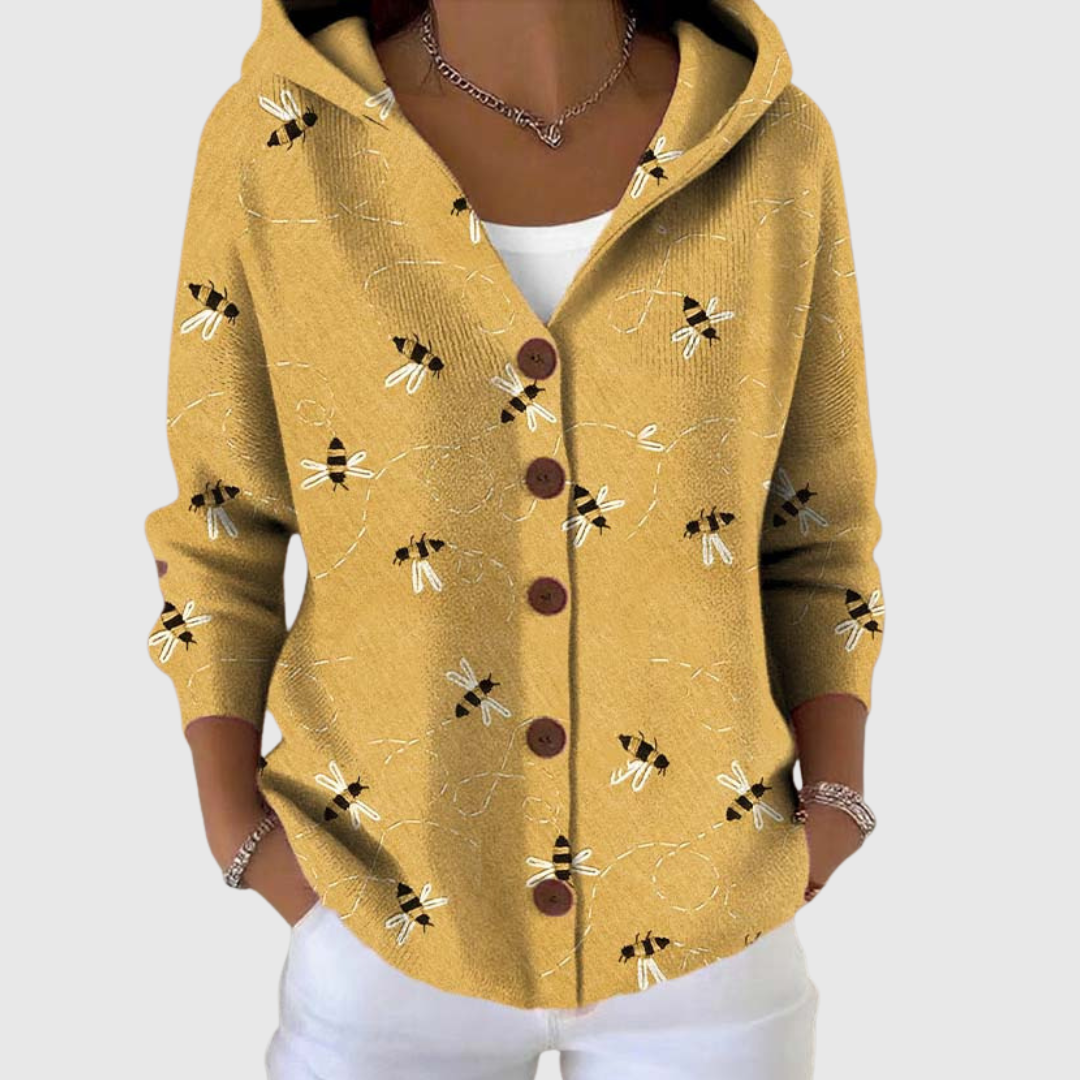 Eleni | Comfortable Knitted Cardigan with Hood