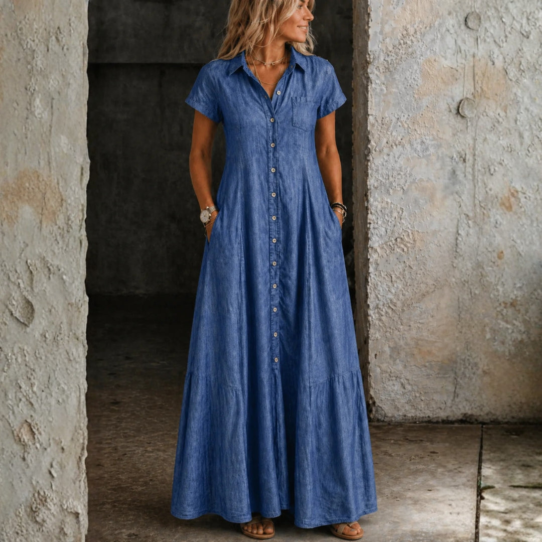 Eliza - Maxi Denim Dress