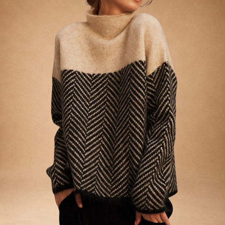 Anaïs - Knitted Cotton Turtleneck Sweater with Refined Style and Comfort