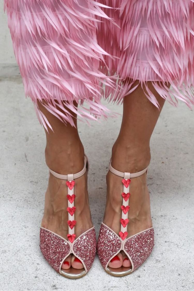 Umbelina - Radiant Red Shine Sandals