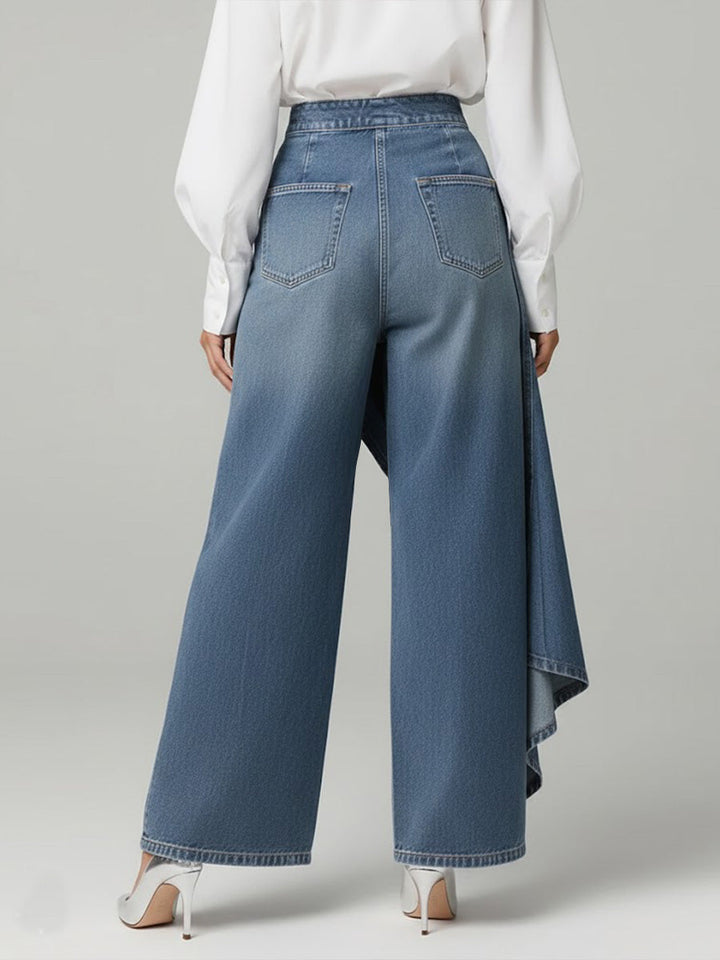 Martina | High-Waisted Jeans with Wide Legs, Relaxed Fit in Elegant Design
