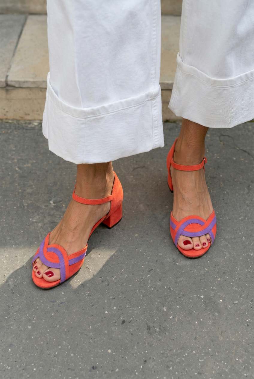 Nazareth - Luxe Velvet Peep-Toe Sandals
