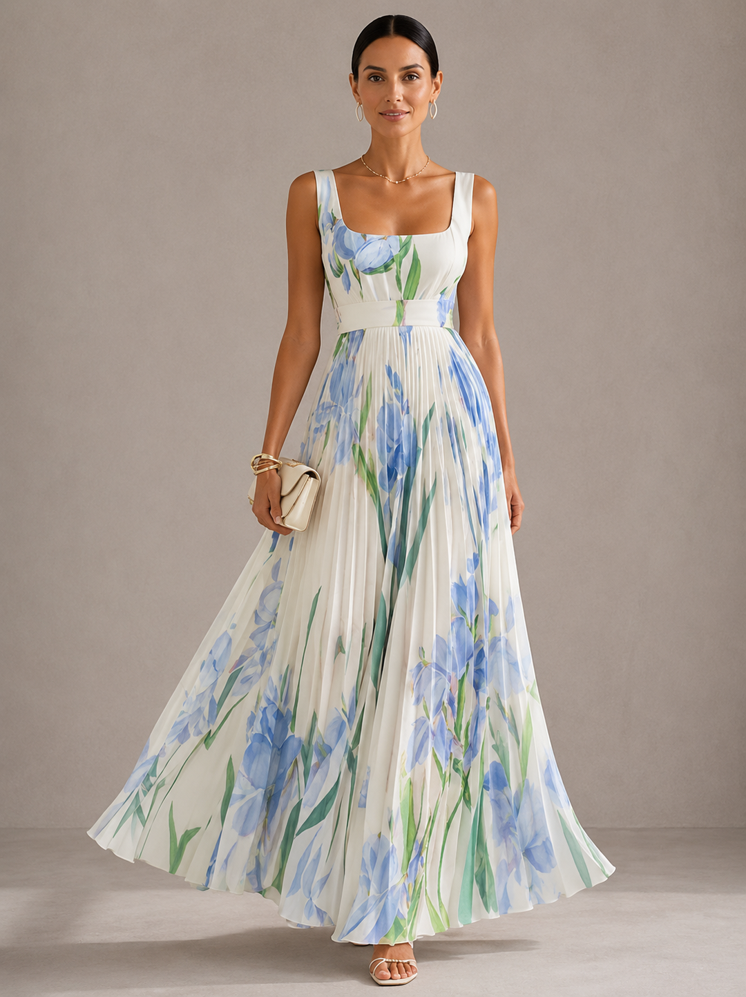 Vania | Elegant Floral Maxi Dress