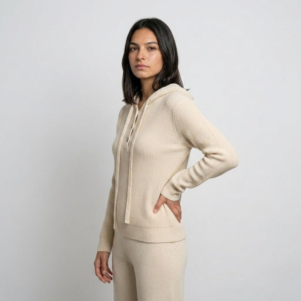 Button-Up Hooded Sweatshirt