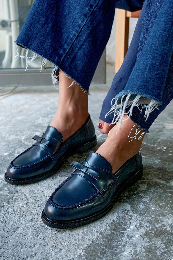 Bernadette - Blue Nautical Shoes