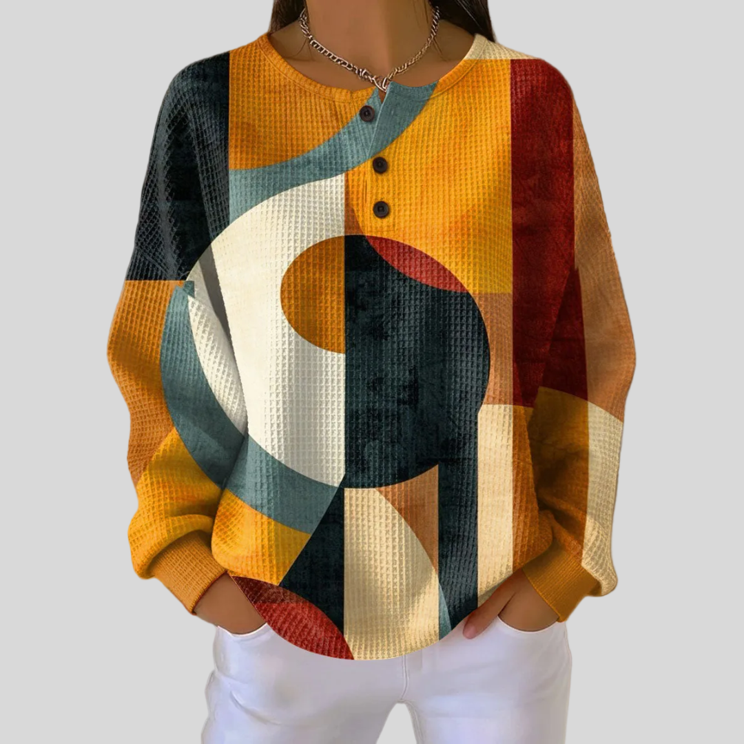 Jitske | Geometric Patterned Sweatshirt