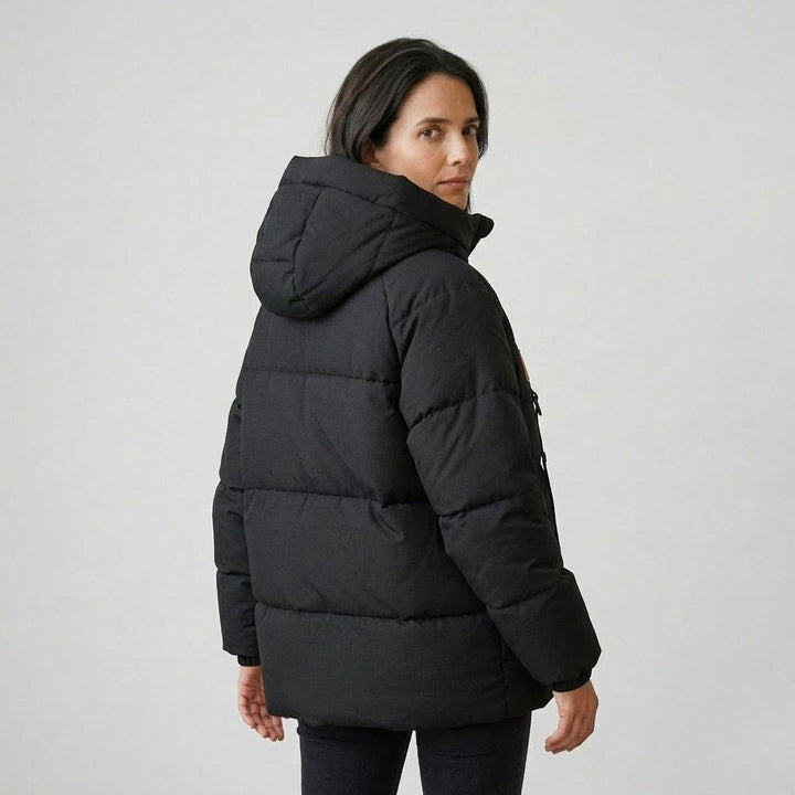 Urban-Style High-Collar Quilted Jacket