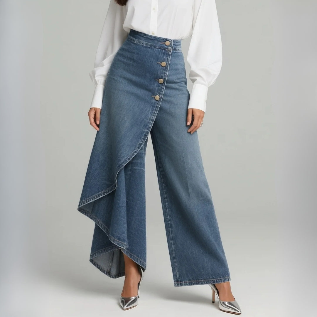 Amélia - Denim Wrap Pants