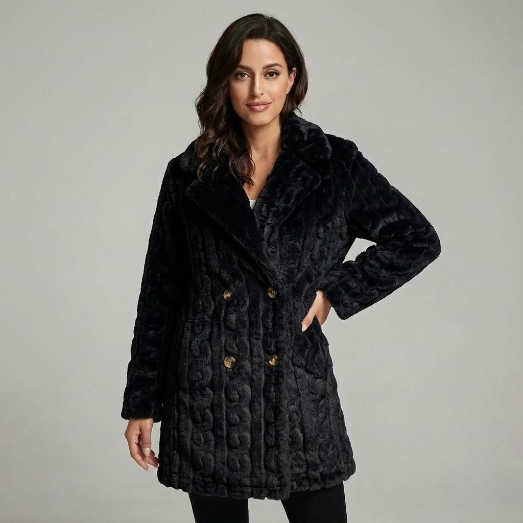 Cozy Long Knit Straight Coat
