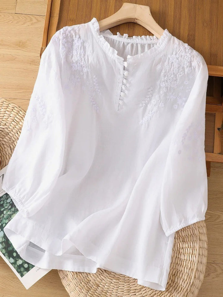 Kissina - Cotton and Linen Blouse