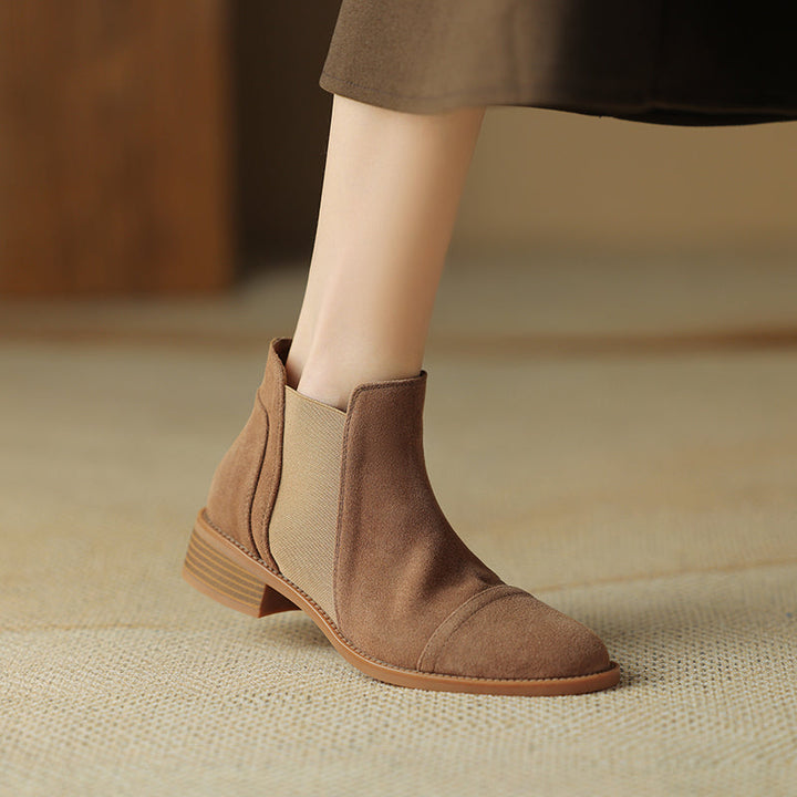 Genuine Suede Zadie Ankle Boots