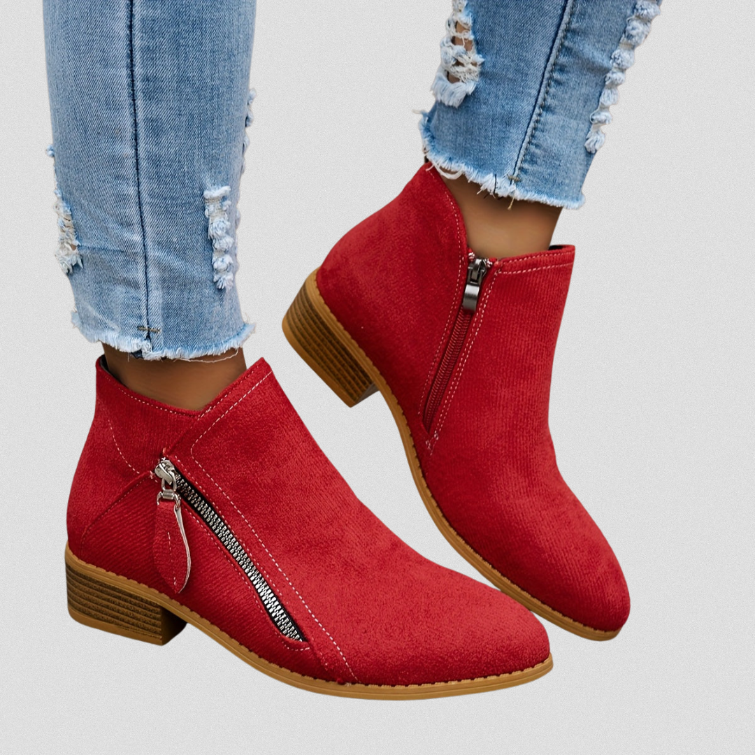 Cozy Zip-Up Ankle Boots
