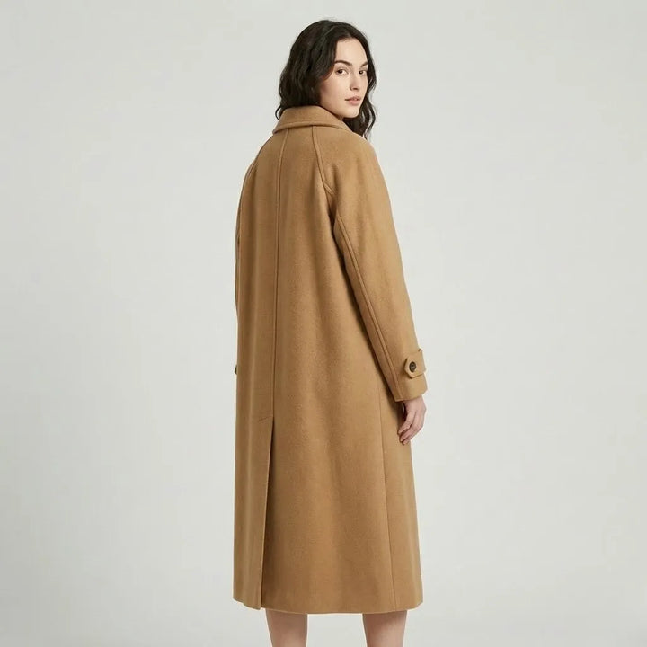 Timeless Straight-Cut Long Wool Blend Coat