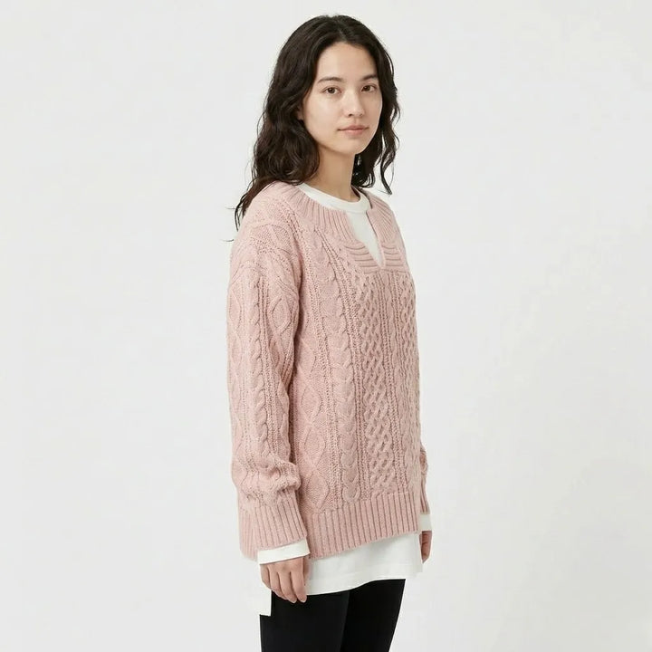 Chunky Cable Knit Oversized Set