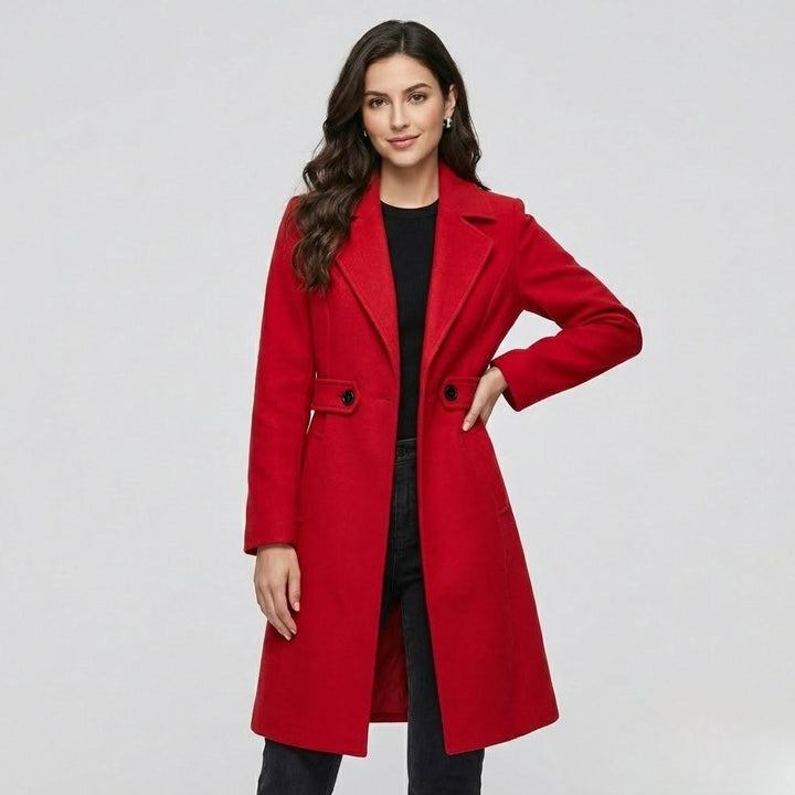 Wool Blend Classic Structured Coat