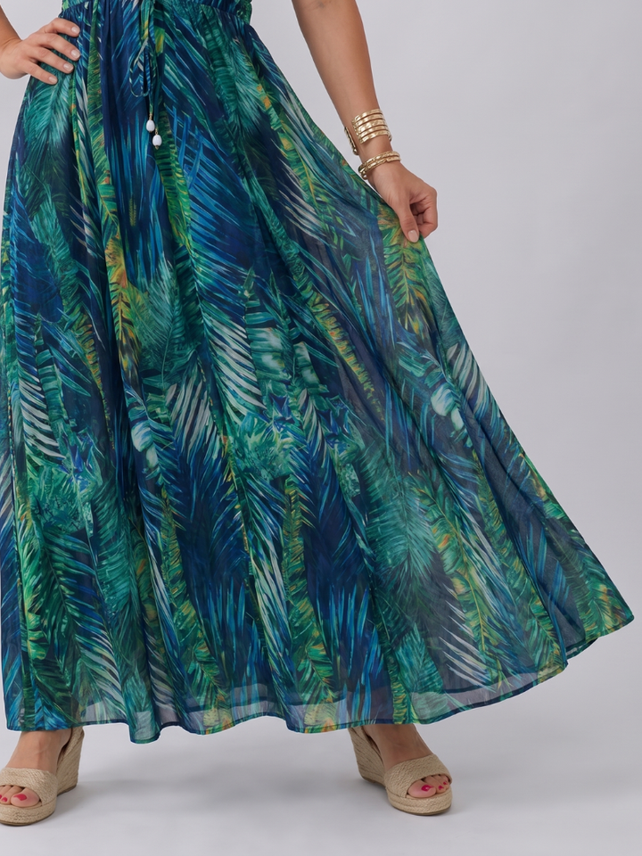 Jacket | Midi Dress Without Sleeves with Empire Silhouette