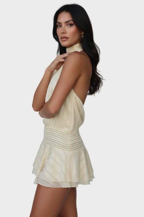 Blanka | Backless Romantic Mini Dress