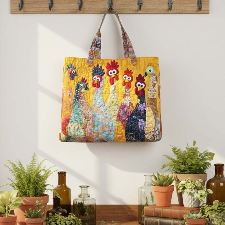 Funky Chicken Tote Bag with Blanket GFTOHD7929