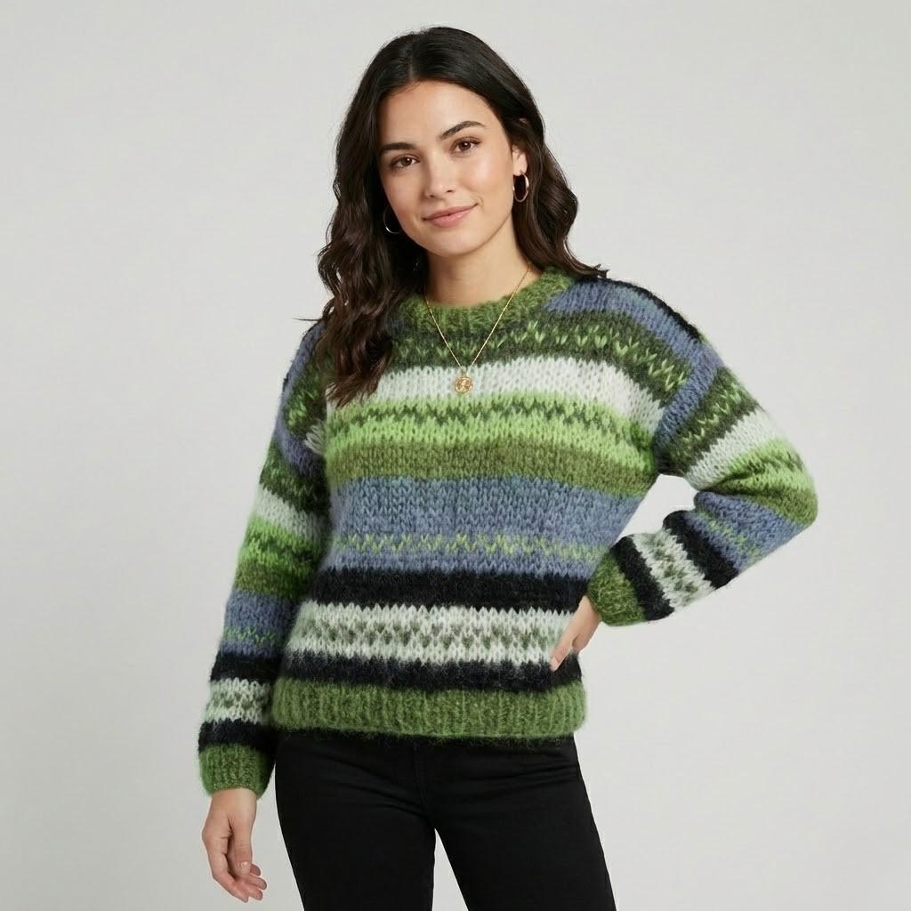 Cozy Striped Knit Sweater